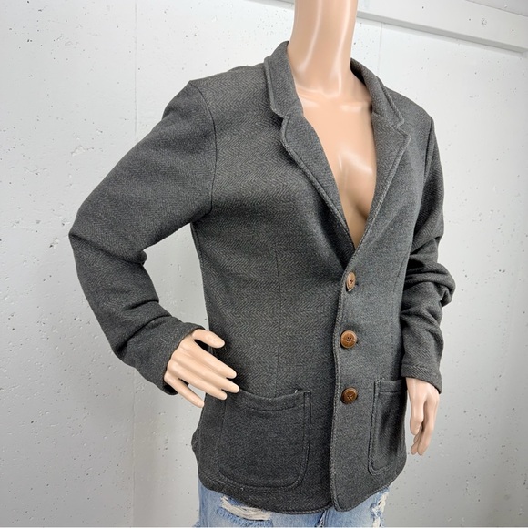 Cotton On Women’s Size Medium Dark Gray Jersey Cotton Blazer - Picture 5 of 13